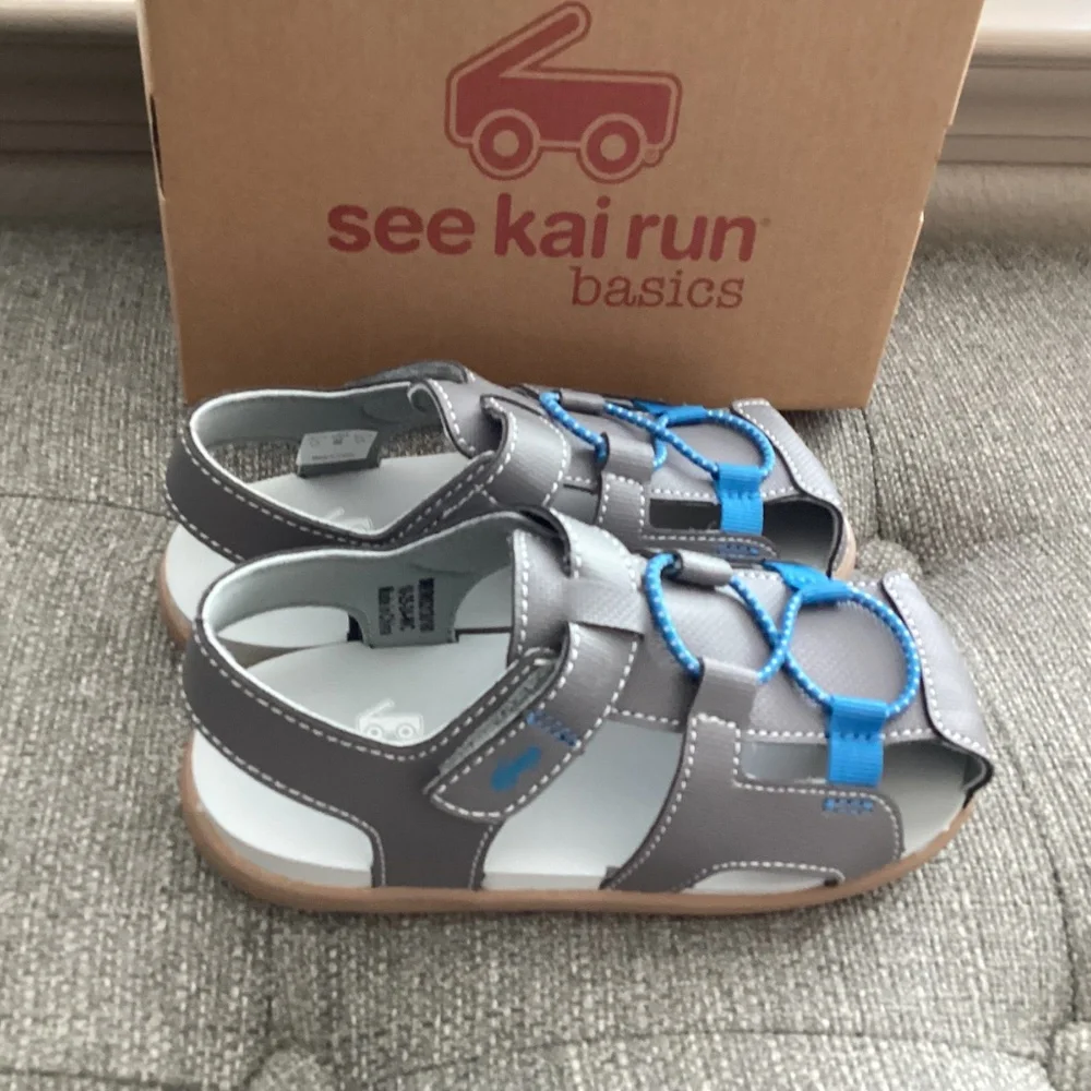 See Kai Run Kids' Callan Sandal (Walker), size 11 M